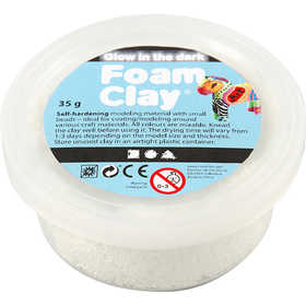 Foam Clay® , Leuchtet im Dunkeln, 35 g/ 1 Dose [HOB-78835]