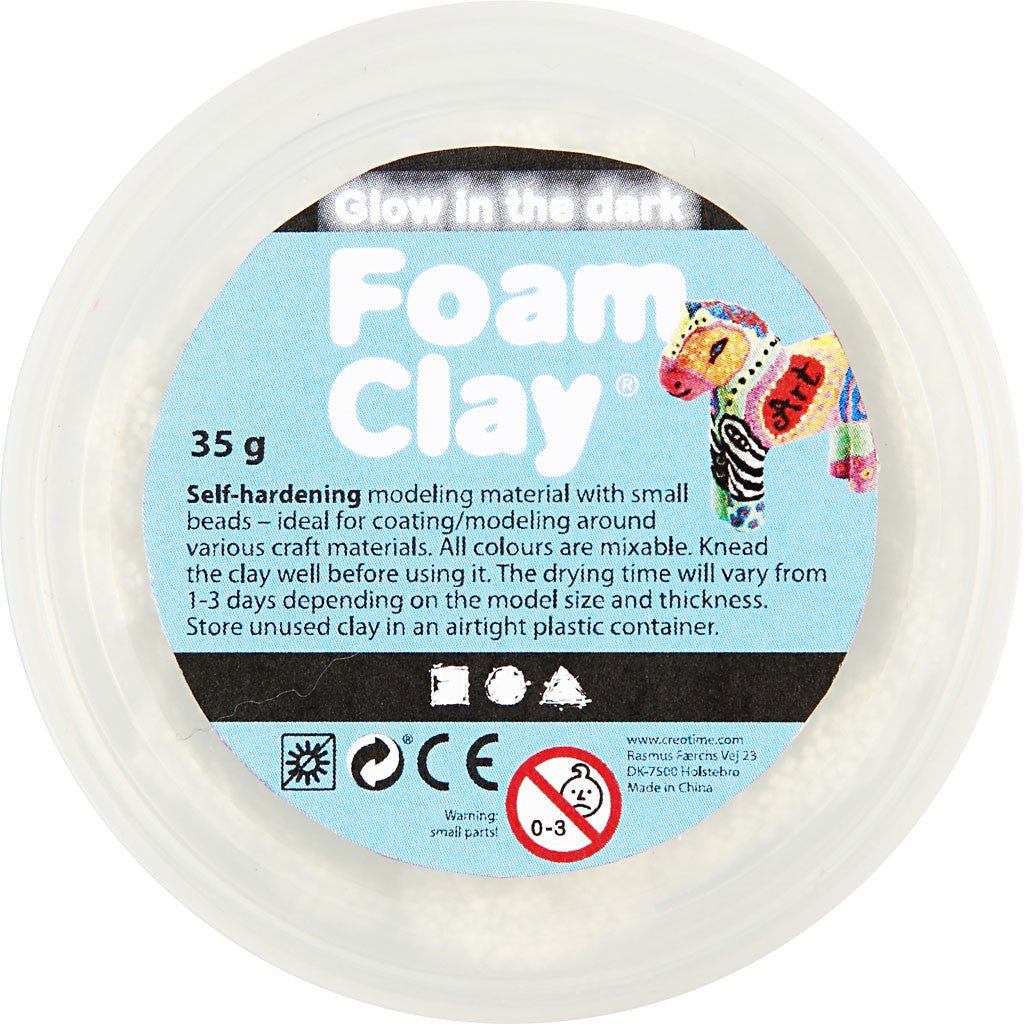 Foam Clay® , Leuchtet im Dunkeln, 35 g/ 1 Dose [HOB-78835]