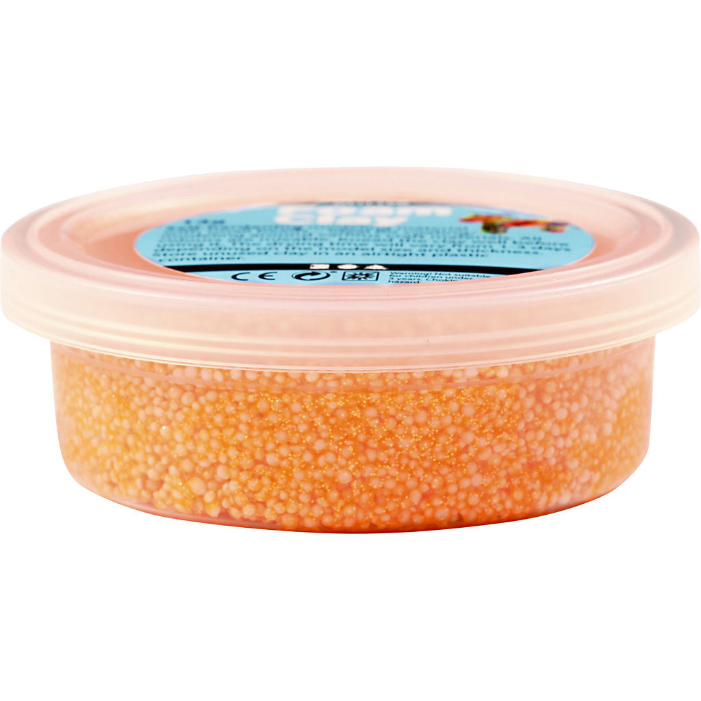 Foam Clay® , Glitter, Orange, 35 g/ 1 Dose [HOB-78863]