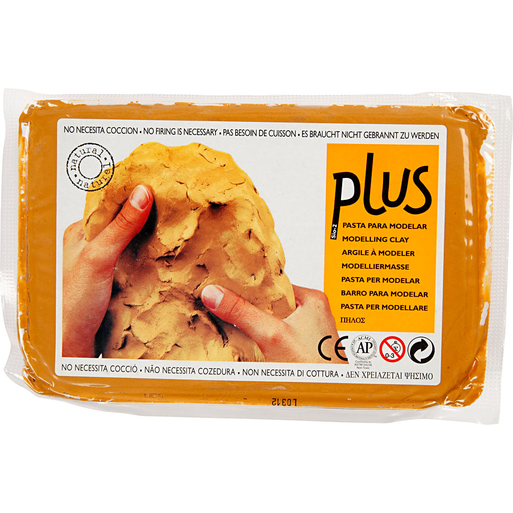Selbsthärtender Ton, Ockergelb, 1000 g/ 1 Pck [HOB-789020]
