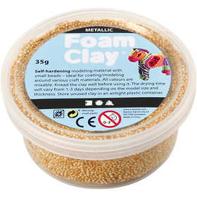 Foam Clay® , Metallic, Gold, 35 g/ 1 Dose [HOB-78918]