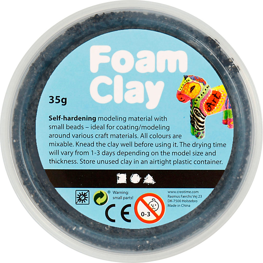 Foam Clay® , Schwarz, 35 g/ 1 Dose [HOB78920]