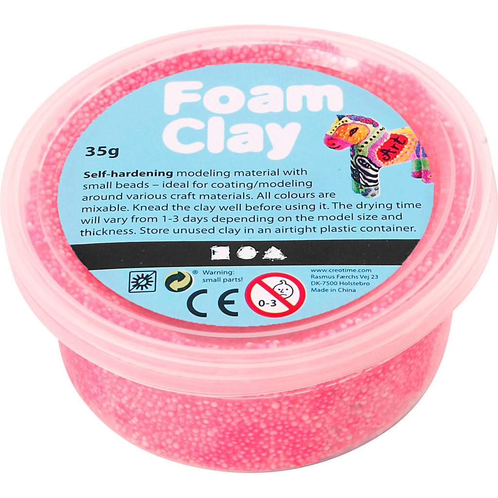 Foam Clay®, neon pink, 35 g/ 1 tub