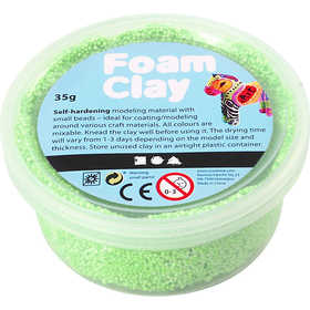 Foam Clay® , Neongrün, 35 g/ 1 Dose [HOB-78927]