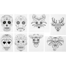 Plastikschrumpfplatten mit Motiven, Blatt 10,5x14,5 cm, Dicke 0,3 mm, Matt transparent, 36 Bl./ 1 Pck [HOB-79069]