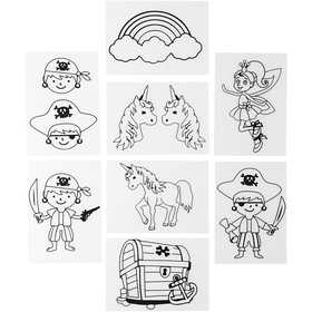 Plastikschrumpfplatten mit Motiven, Blatt 10,5x14,5 cm, Dicke 0,3 mm, 36 Bl./ 1 Pck [HOB-79072]