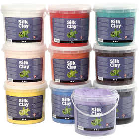 Silk Clay®, Sortierte Farben, 10x650 g/ 1 Pck [HOB-79144]