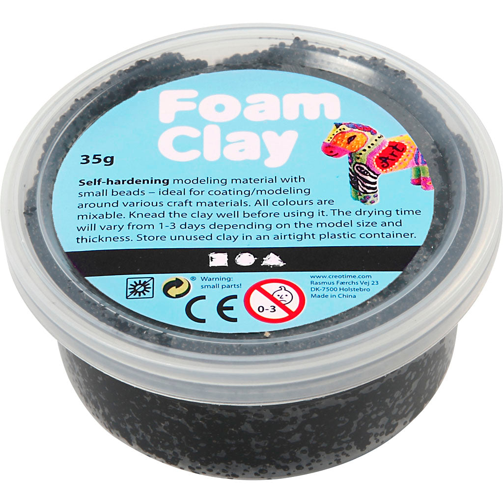 Foam Clay®, black, 35 g/ 1 tub