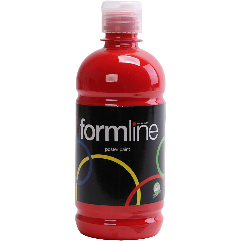 Temperafarbe Matt, Rot, 500 ml/ 1 Fl. [HOB-642034]
