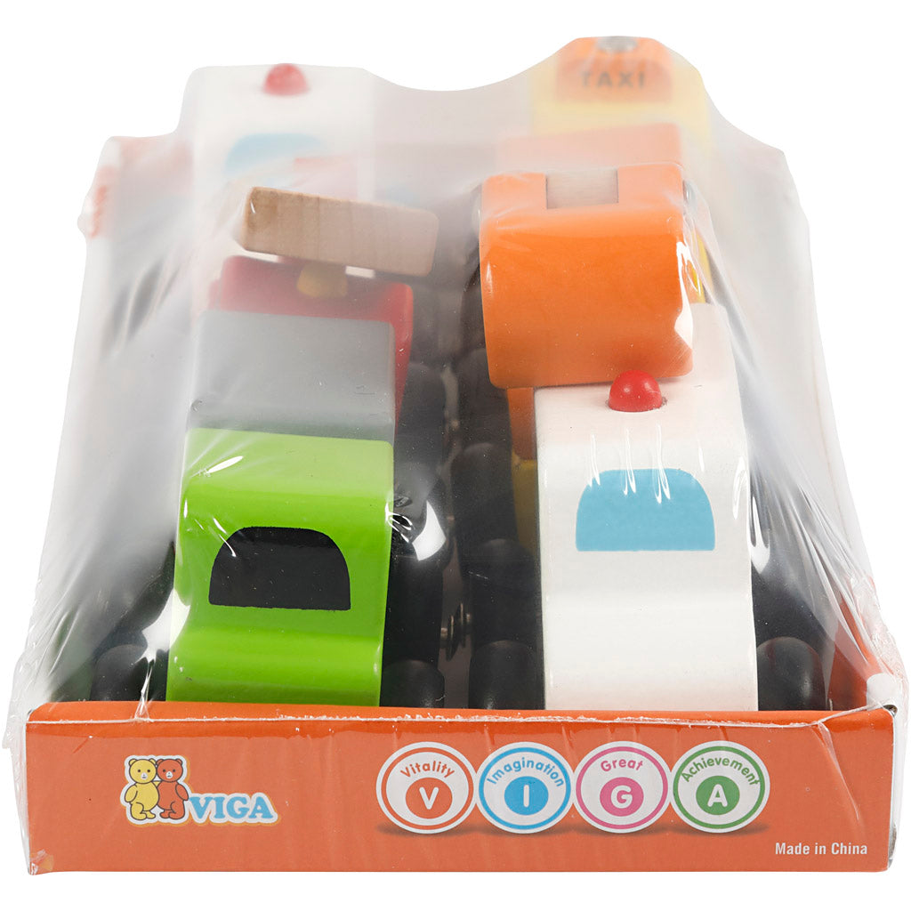 VIGA Mini-Autos, Größe 7-9 cm, 6 Teile/ 1 Pck [HOB-907756]