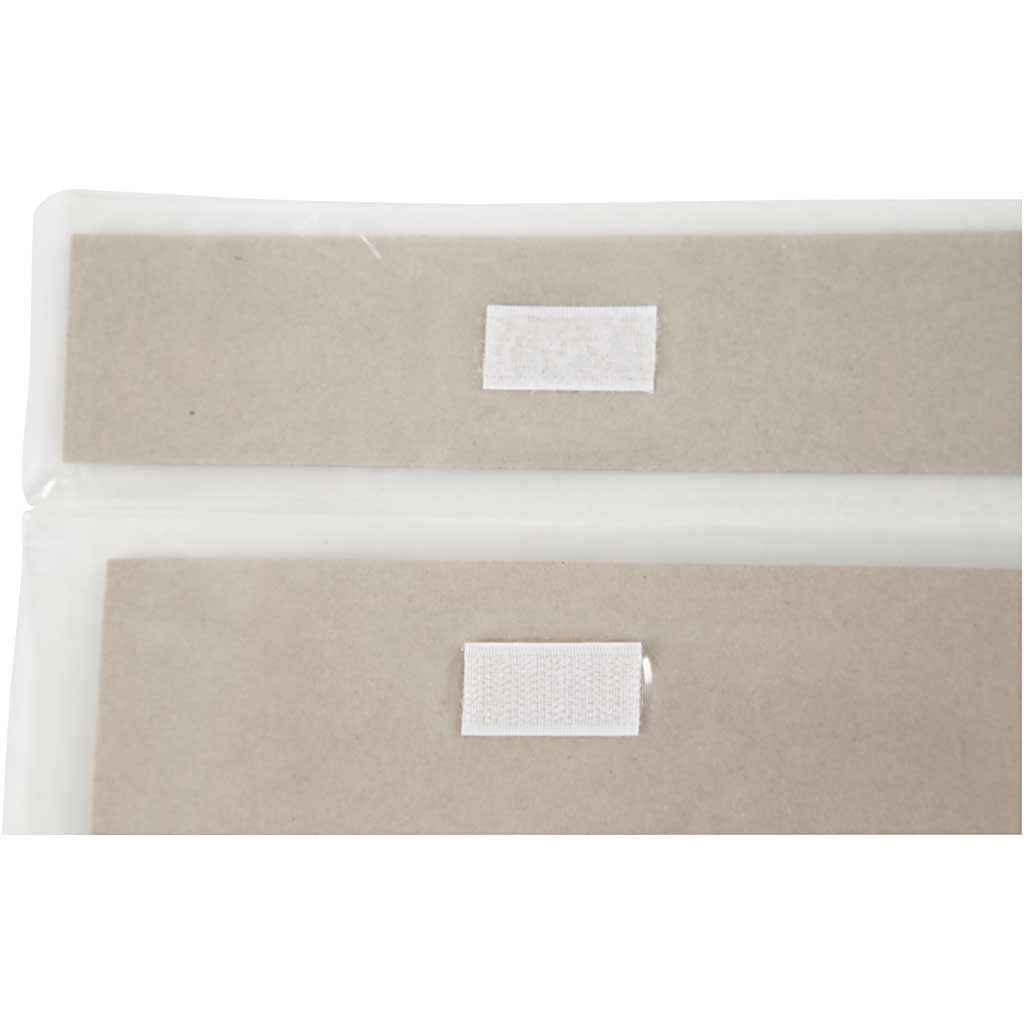 Art Portfolio, Transparent, A2, 420x600 mm, Größe 61x53 cm, 4 Stk/ 1 Pck [HOB-95149]