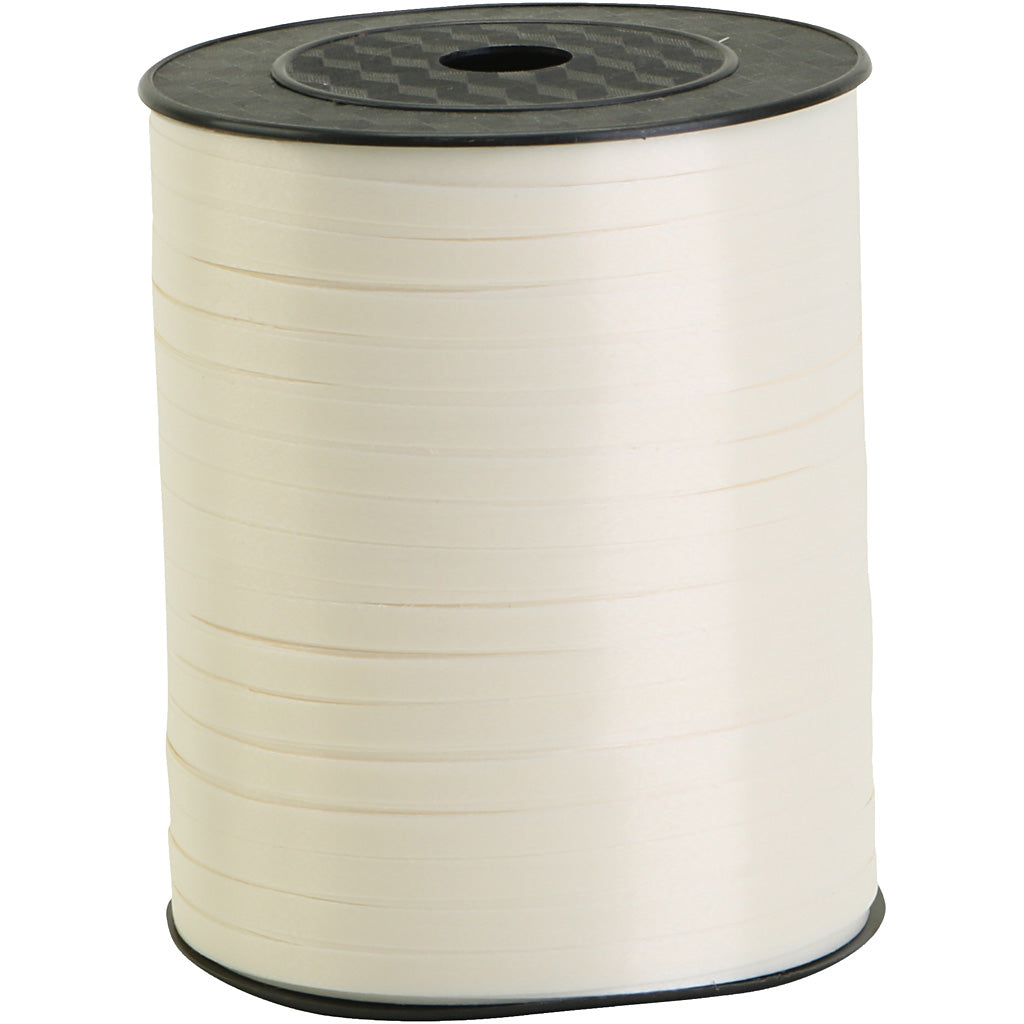 Kräuselband, B 5 mm, Weiß, 400 m/ 1 Rolle [HOB-557401]