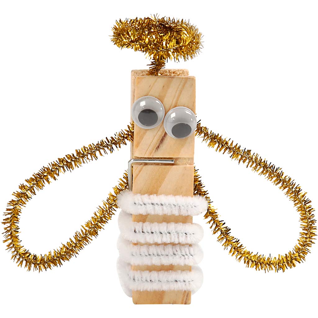 Basteln mit Klammern und Pfeifenreinigern, Sortierte Farben, 1 Set [HOB-97434]