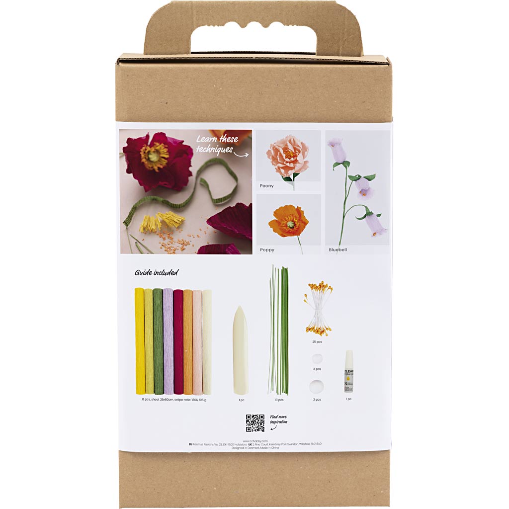 Starter Kreativ Set Krepppapier, Sortierte Farben, 1 Pck [HOB-97738]