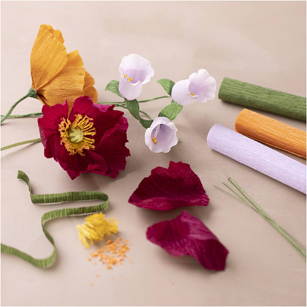 Starter Kreativ Set Krepppapier, Sortierte Farben, 1 Pck [HOB-97738]