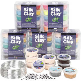 Gruppen-Kreativset Silk Clay® Figuren, 1 Set [HOB-97804]