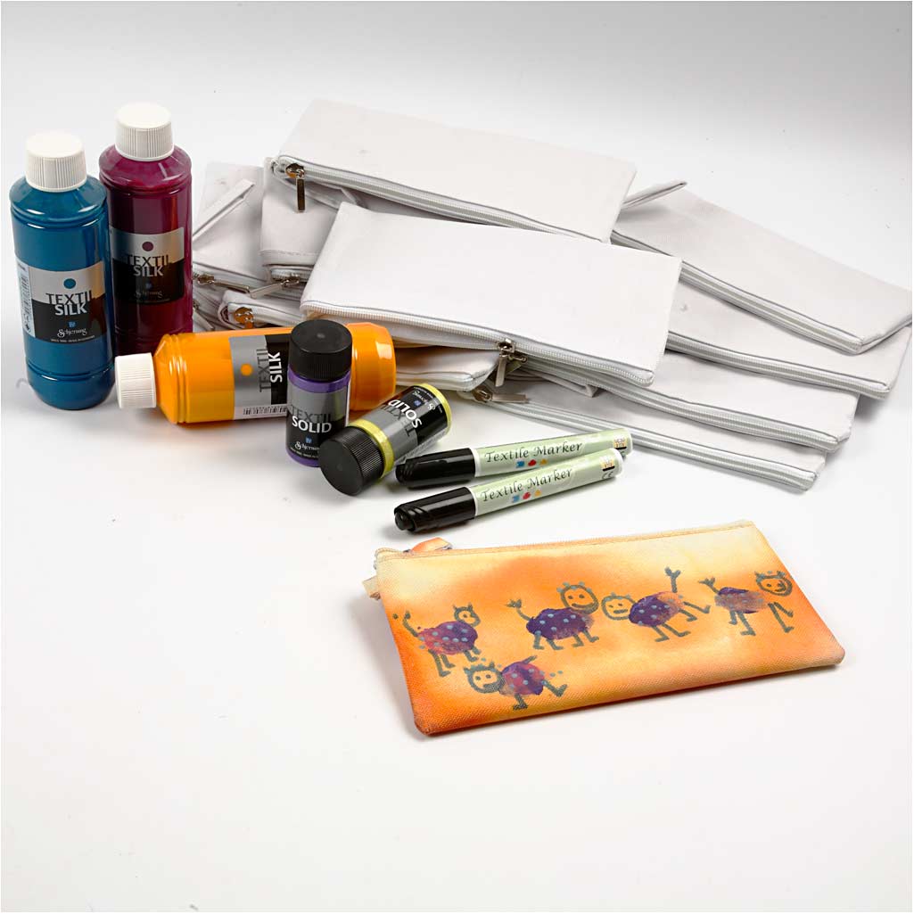 Gruppen-Kreativset Porzellanbecher, H 7-10 cm, Weiß, 1 Set [HOB-99512]