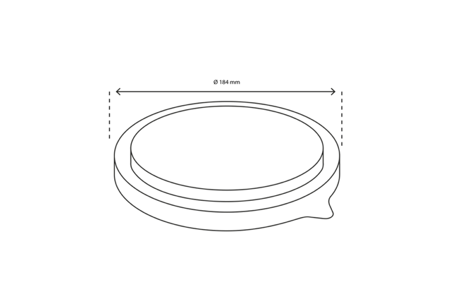 Deckelsalat Poke Schale 900ml-1300ml Ø18,4cm transparent (300 Stück) [TK-9987010-A]