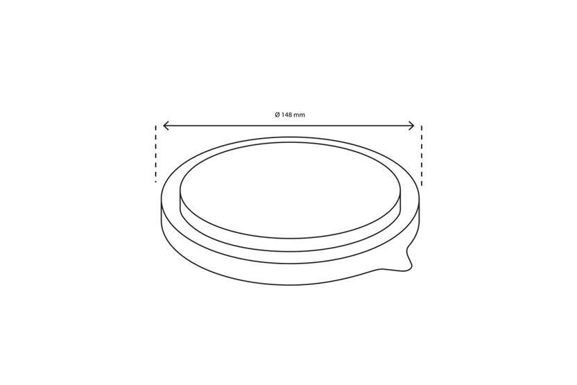 Deckelsalat Poke Schale 500ml-750ml-1000ml Ø14,8cm transparent (300 Stück) [TK-9987011-A]