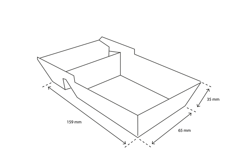 Pommesschalen A23 (A7+1) kraft (600 Stück) [TK-9987059]