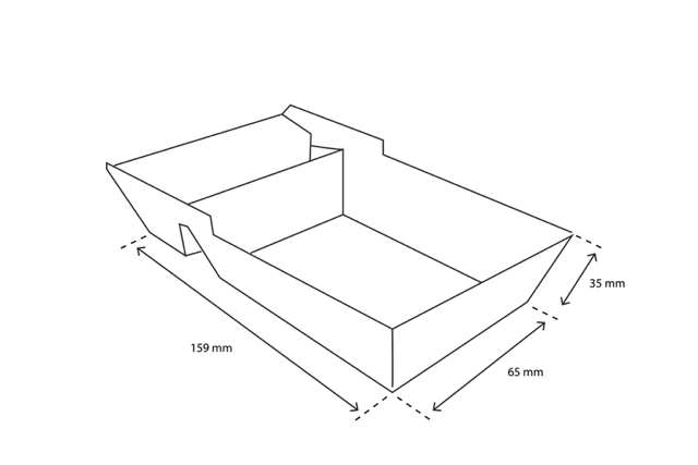 Pommesschalen A23 (A7+1) kraft (600 Stück) [TK-9987059]