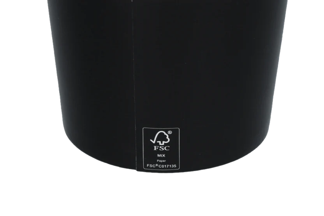 Eiscremebecher Karton 300ml Ø9 cm 10oz Schwarz FSC®Mix (1000 Stück) [TK-9987089]