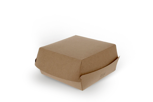 Menübox / Hamburger Tablett 20x8,8x20 cm FSC®Mix kraft (300 Stück) [TK-9987220]