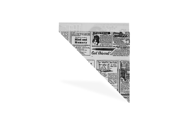 Cone Bags greaseproof paper 'Newspaper' 17x24 cm (2.000 pcs)