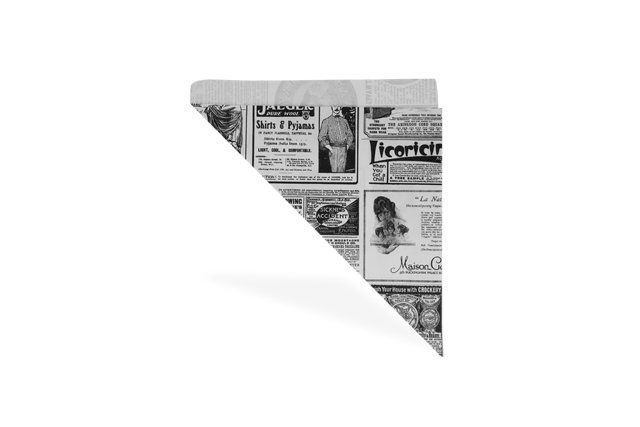 Spitztüten fettbeständiges Papier 'Zeitung' 24x34 cm (1.000 Stück) [TK-9987277]