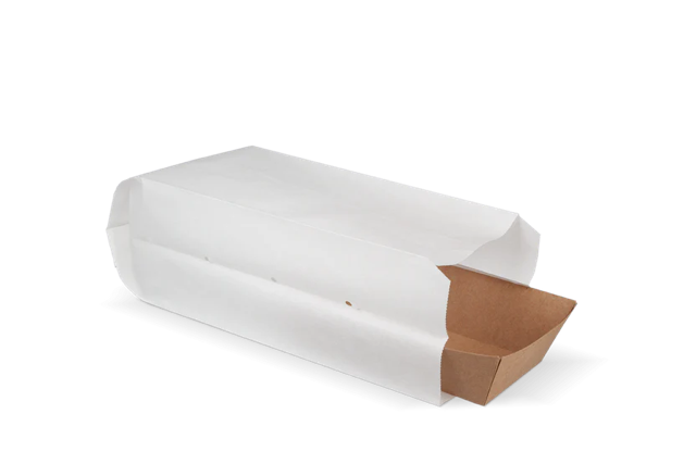 Snack-Tüten gelocht Papier (0.5 Teich) 10,5x8,5x27 cm weiß 45gr (1.800 Stück) [TK-9987485]