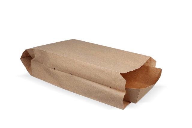 Snack-Tüten gelocht Papier (1 Teich) 14x8x32 cm kraft 50gr (1.200 Stück) [TK-9987486]