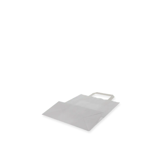 Papiertragetaschen 22x10x28cm weiß (250 Stück) [TK-9987500]