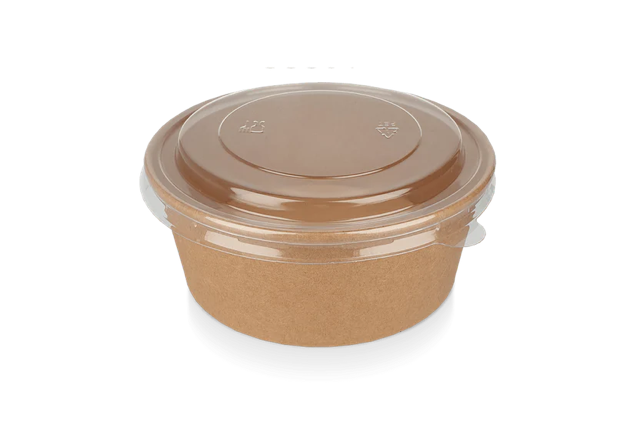 Salad Poke Schale 750ml 26oz Ø14,8x6 cm kraft (300 Stück) [TK-9987584]