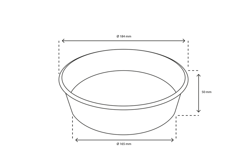 Salad Poke Schale 900ml 30oz Ø18,4x5cm kraft (300 Stück) [TK-9987587]