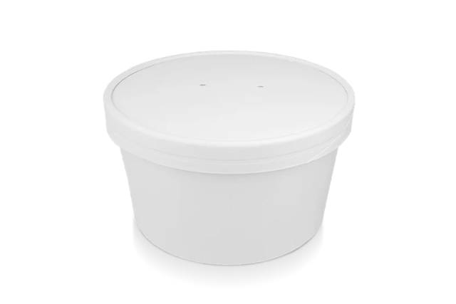 Salad Poke Schale 1000ml 32oz Ø14,8x7,8 cm weiß (300 Stück) [TK-9987588]