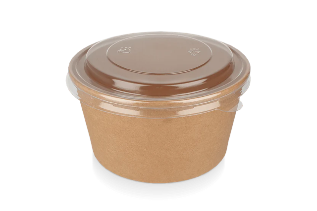 Salad Poke Schale 1000ml 32oz Ø14,8x7,8 cm kraft (300 Stück) [TK-9987589]