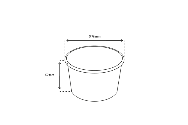 Eiscremebecher Karton 120ml Ø7,8cm 4oz GELATO (1.000 Stück) [TK-9987600]