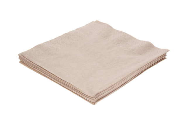 Napkin 2 ply Paper 1/4 Fold 40x40cm kraft (1.500 pcs)