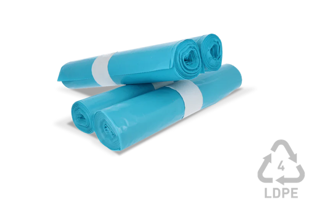 Müllsäcke 120 liter 80x110cm 10 Rolls mit 20 Beuteln blau (200 Beutel) [TK-9987665]