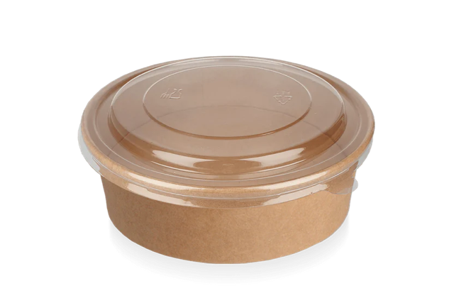 Salad Poke Schale 1100ml 38oz Ø18,4x6 cm kraft (300 Stück) [TK-9987769]