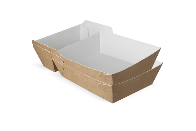 Pommesschalen A20 (A14+1) kraft/weiß (400 Stück) [TK-9987896]