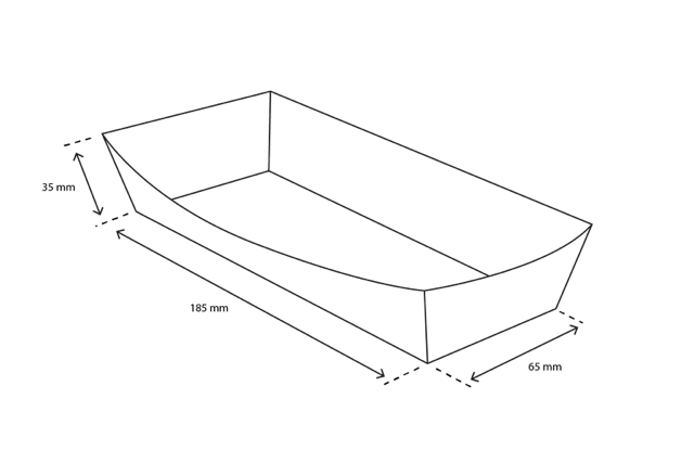 Würstchenschalen A18 kraft/weiß (400 Stück) [TK-9987960]