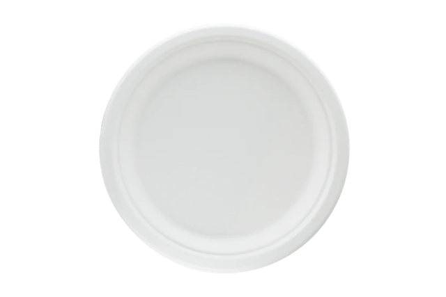 Plate Sugarcane Ø22.5cm (500 pcs)