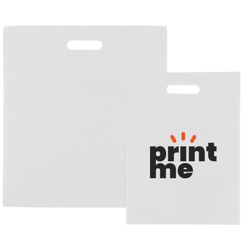 Budget-Non-Woven-Taschen mit Griff 30x40 cm Weiß (400 Stück) [FP-DNW021]
