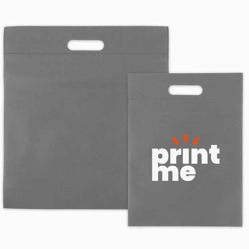 Budget-Non-Woven-Taschen mit Griff 30x40 cm Hellgrau (400 Stück) [FP-DNW033]