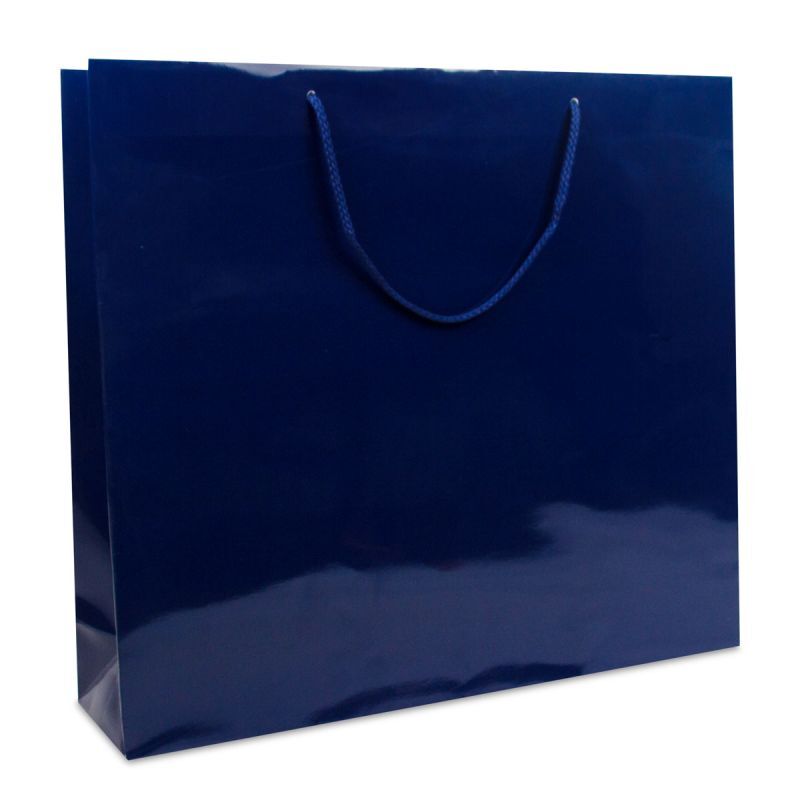 Glossy Carrier Bags 51+13x45cm Dark Blue