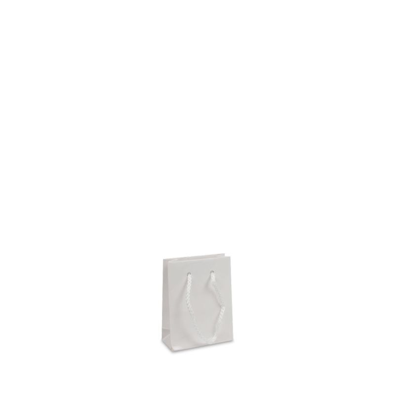 Glossy Carrier Bags 10+4,5x13cm White