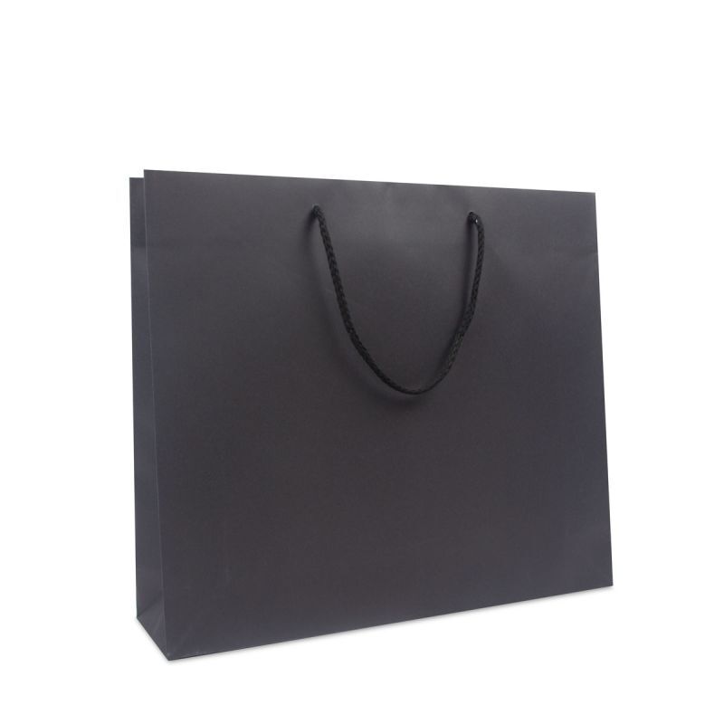 Kraft Carrier Bags 40+10x35cm Black