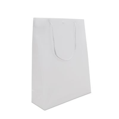 Luxuriöse Kunststofftaschen mit Druckknopf 26+10x35 cm Halbtransparent (100 Stück) [FP-DQC007]