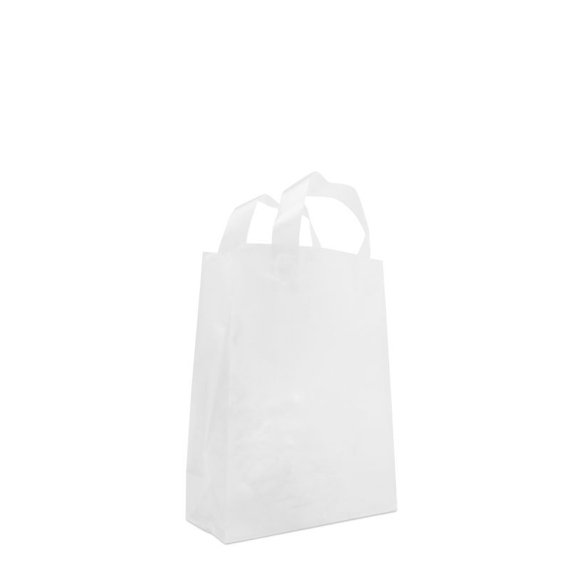 Kunststoff-Blockbodentaschen - Halbtransparent 22+10x30 cm (250 Stück) [FP-DQL005]